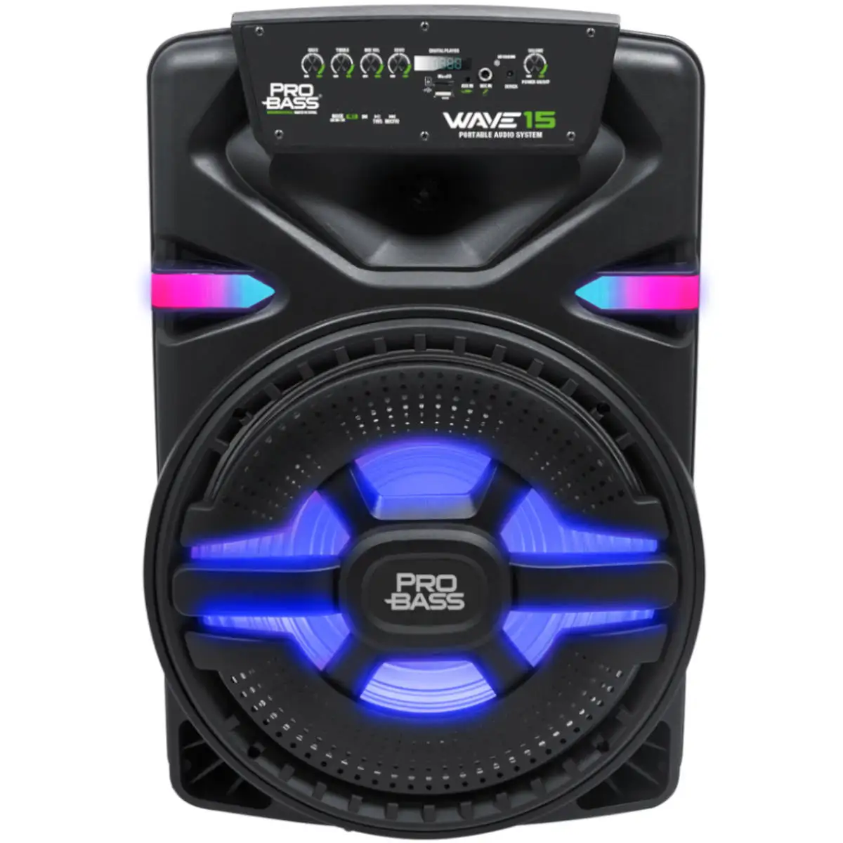 

BLUETOOTH/SD/USB AMPLIFIED BOX LED LIGHTING 15 "700W WAVE15