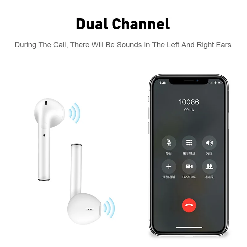 i7s tws wireless earphone quality sound in ear headset cordless bluetooth headphones charging box for redmi huawei iphone xiaomi free global shipping
