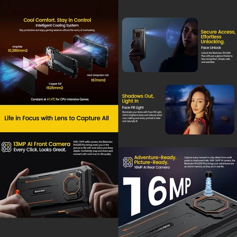 Смартфон Blackview BV6200 Plus, 8/256ГБ, global