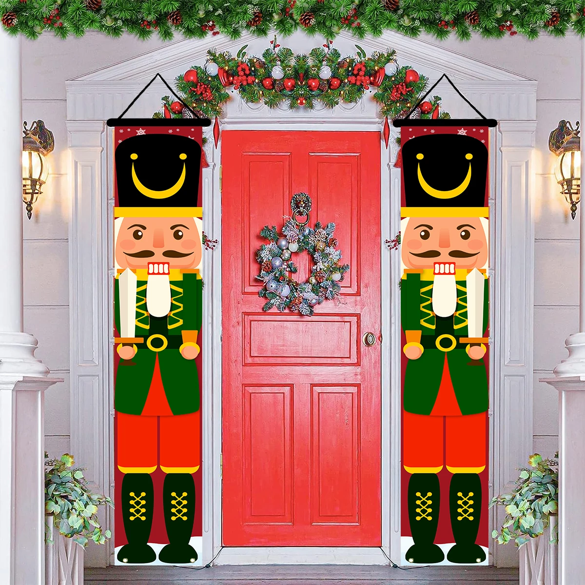 Рождественский баннер украшения для дома в виде солдата-гайковерта подвесные на