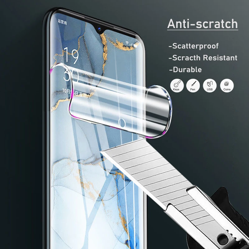 4Pcs Protective Hydrogel Film Huawei Mate 50 40 30  P40 Pro lite Nova 8i Nova 10 9 8 7 SE 6 5 4 3 i SE Y60 Screen Protector Film