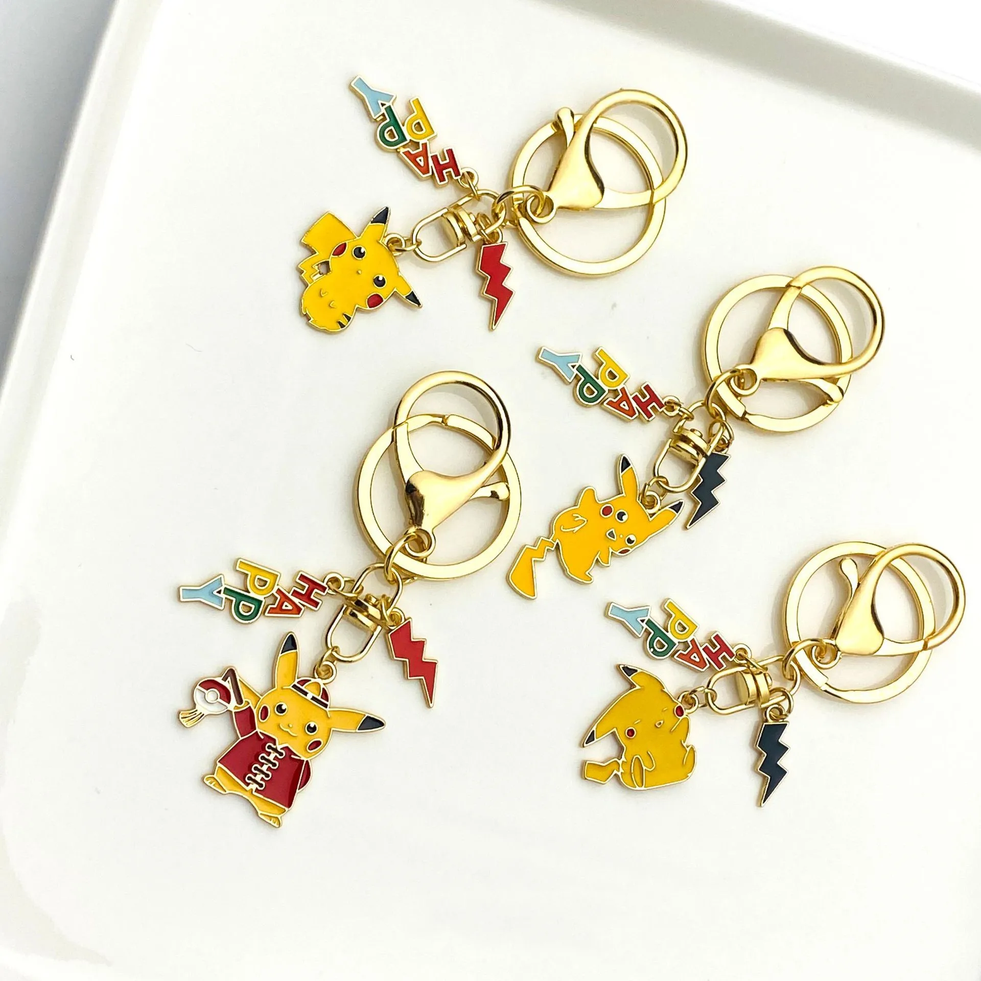 

Покмон аниме мультфильм Пикачу брелок милая сумка Подвеска Удачи творческий подарок