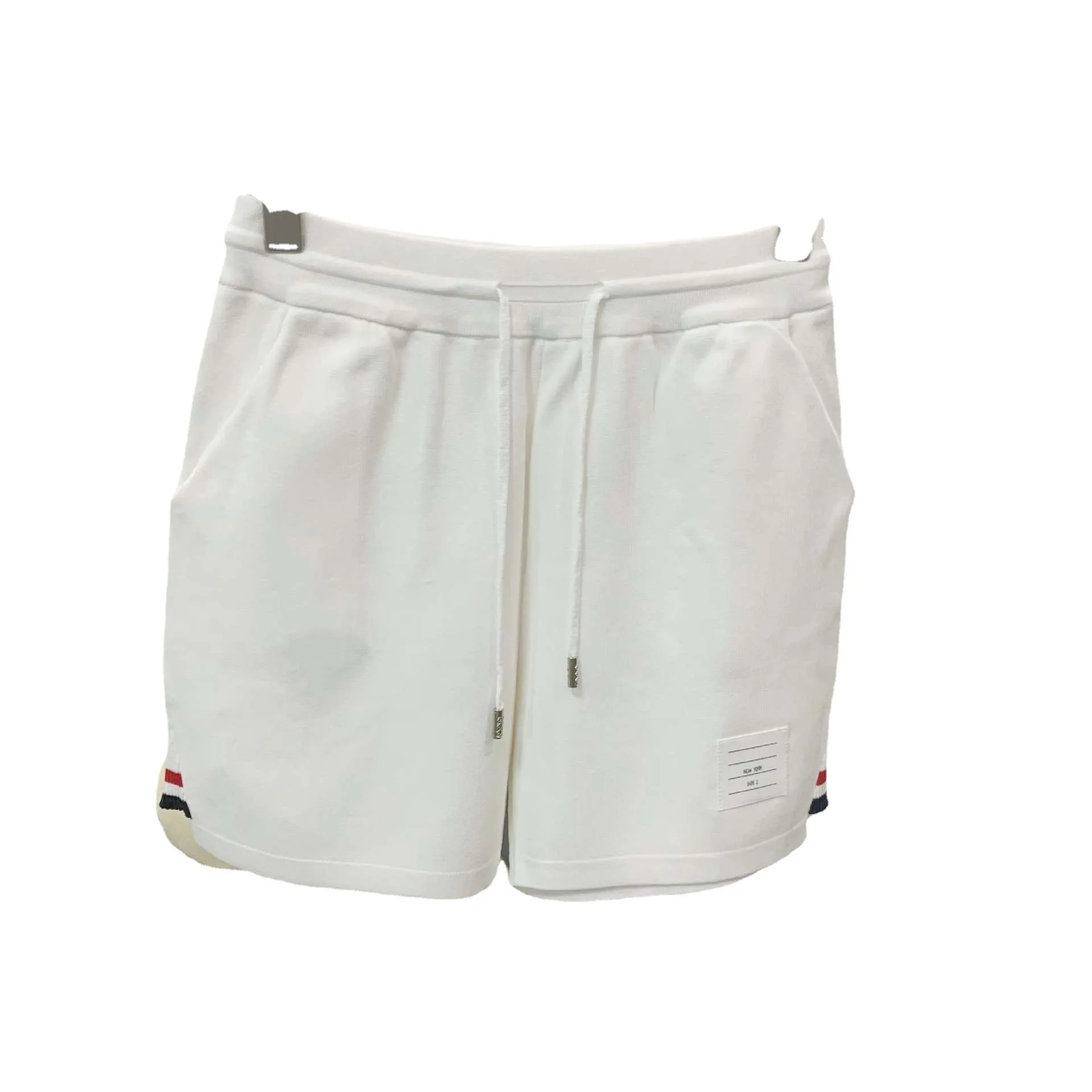 High quality Korean TB Side Colorful Ribbon Sports Shorts Women's 23 Summer New Ice Silk Casual Thin Quarter Pants Women's Pants