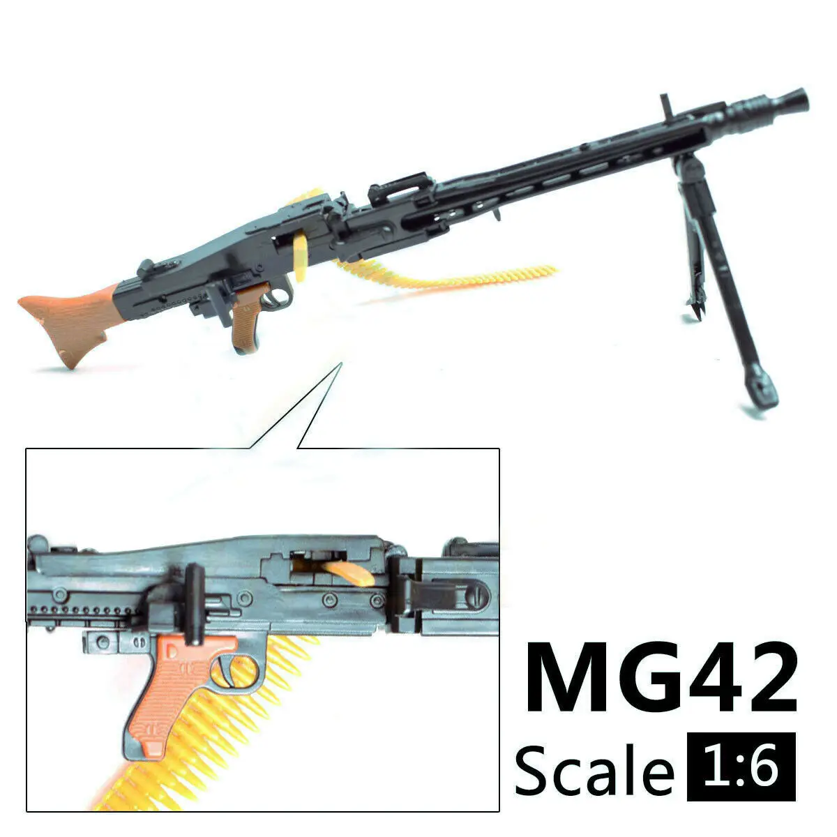 Модель пластикового пистолета MG42 4D в масштабе 1/6 сборная головоломка