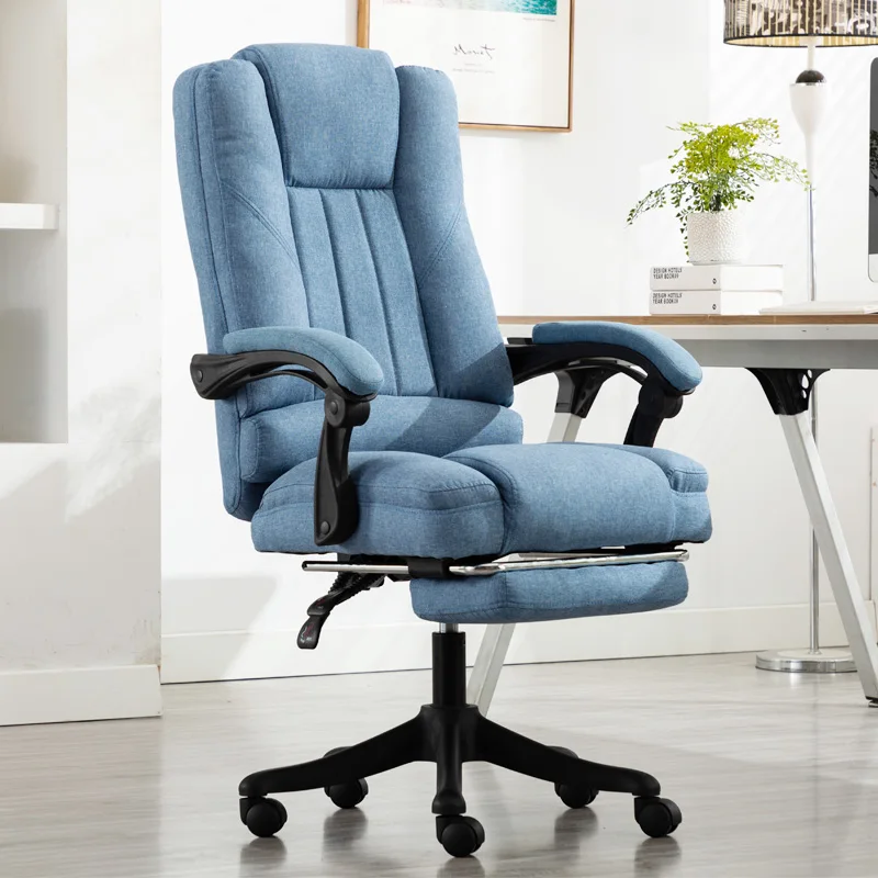 

Simple Office Chair Oficina Home Lifting Swivel Cloth Fabric Computer Chair Massage Function Gaming Chair Silla Furnitures