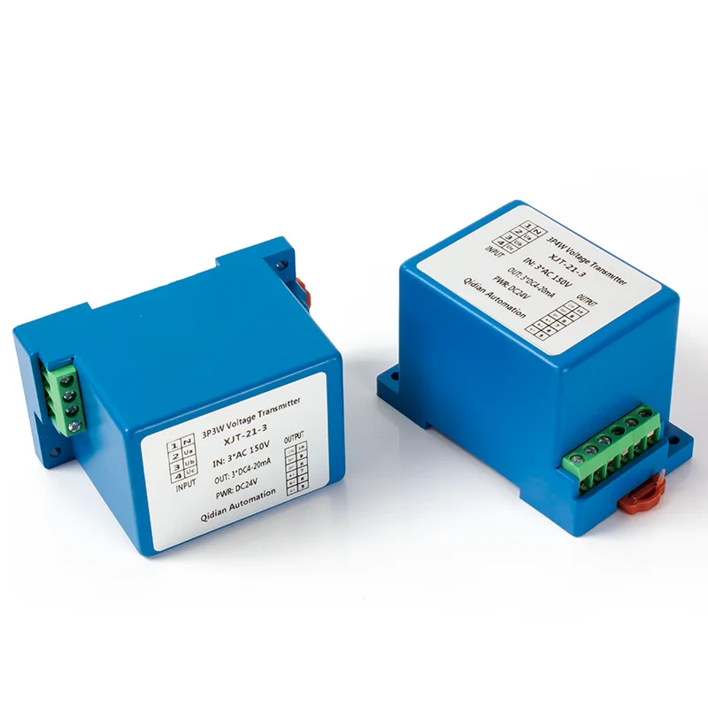 Трехфазный передатчик напряжения переменного тока 50 в 100 200 500 4-20 мА 0-5 0-10 выходной