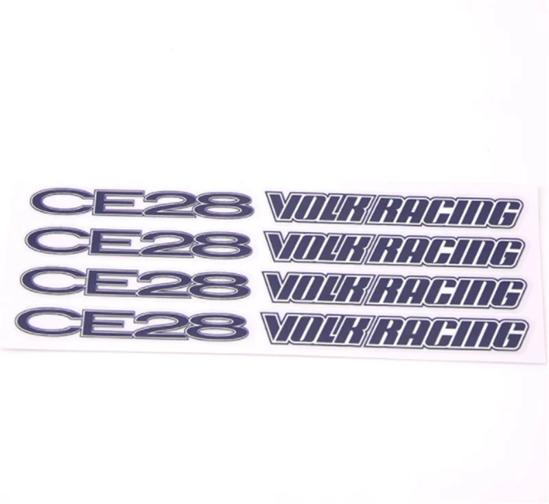 4pcs Volk Racing CE28 Wheel Spoke Sticker 3M Adhesive Vinyl Wrap Rims Decal Car Styling Accessories |