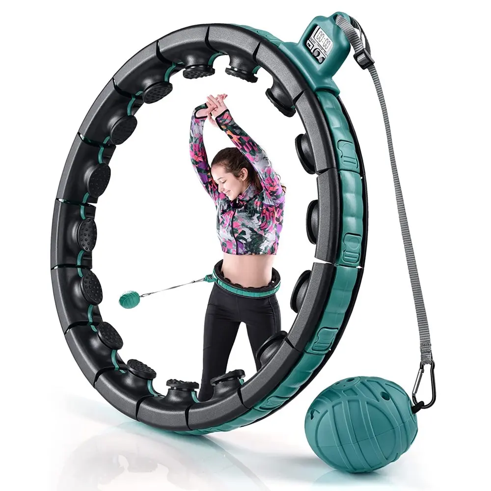 

Teal Smart Weighted for Adults Fully Adjustable Infinity Hoop, Teal