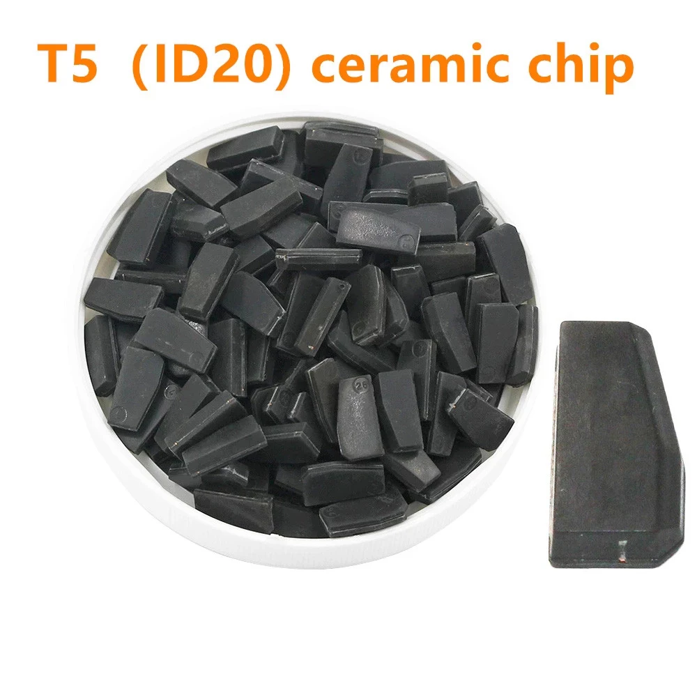 

10PCS/LOT original car key chip T5 ID20 glass chip auto transponder chip / T5 ID20 ceramic chip / T5 (ID20) PCB chip