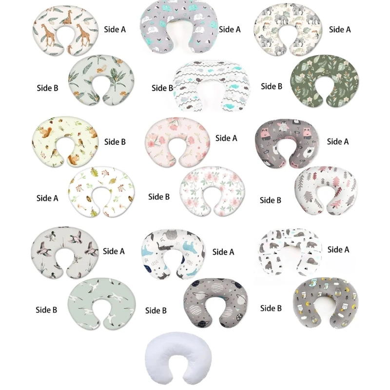 

Removable Breastfeeding Pillow Cover U-Shape Nursing Pillow Slipcover for Babies 1560