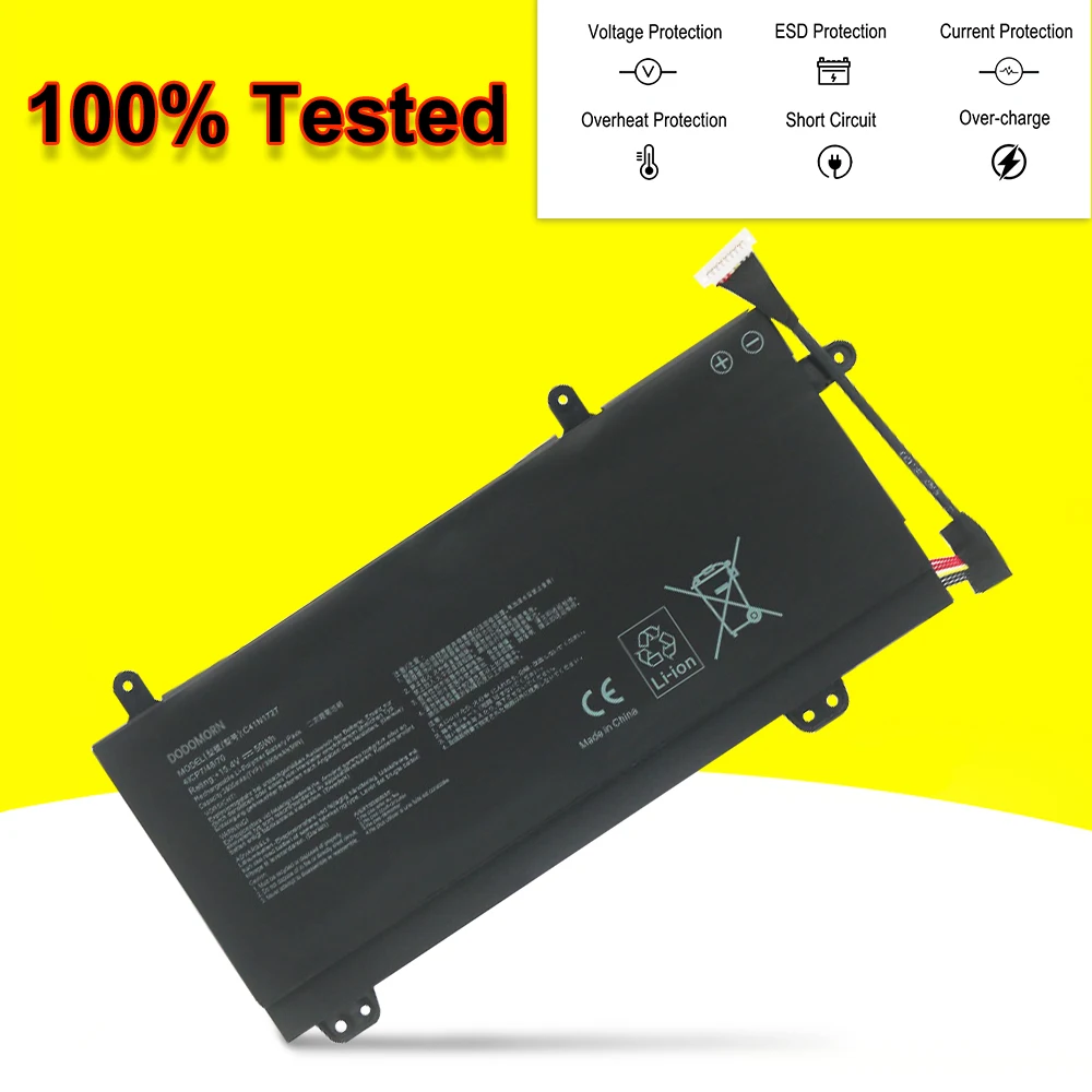 Фото Новый аккумулятор C41N1727 для ноутбуков ASUS ROG Zephyrus GM501 GM501GM GM501GS GU501 GU501GM 15.4V 55WH №2