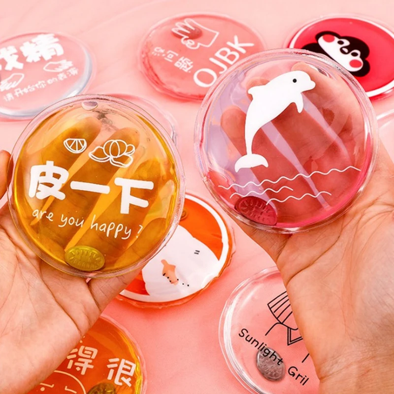 Зимняя круглая грелка для рук, Подушечка для мгновенного нагрева ...