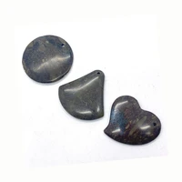5pcslot natural stone pendant grey ore gem reiki healing for diy necklace earrings jewelry making charms crafts accessories