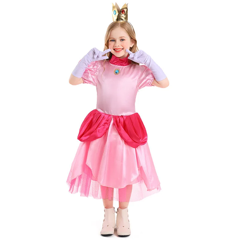 Розовые костюмы принцессы на Хэллоуин для девочек детское сказочное королева