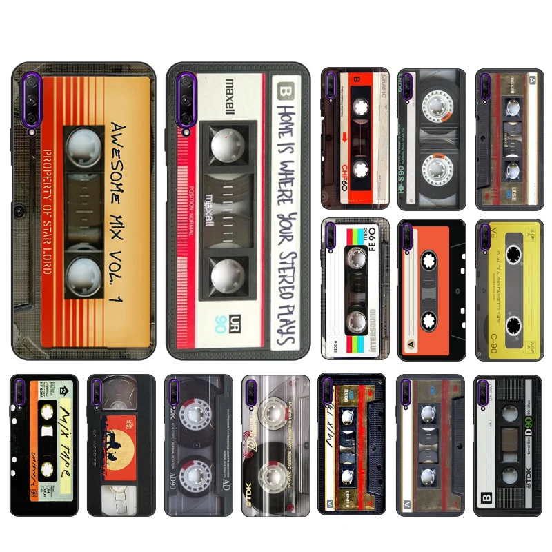 

Original Retro Cassette Tape Phone Case for Huawei P50 Pro P30 P40 Lite P40Pro P20 lite P10 Plus Mate 20 Pro Mate20 X