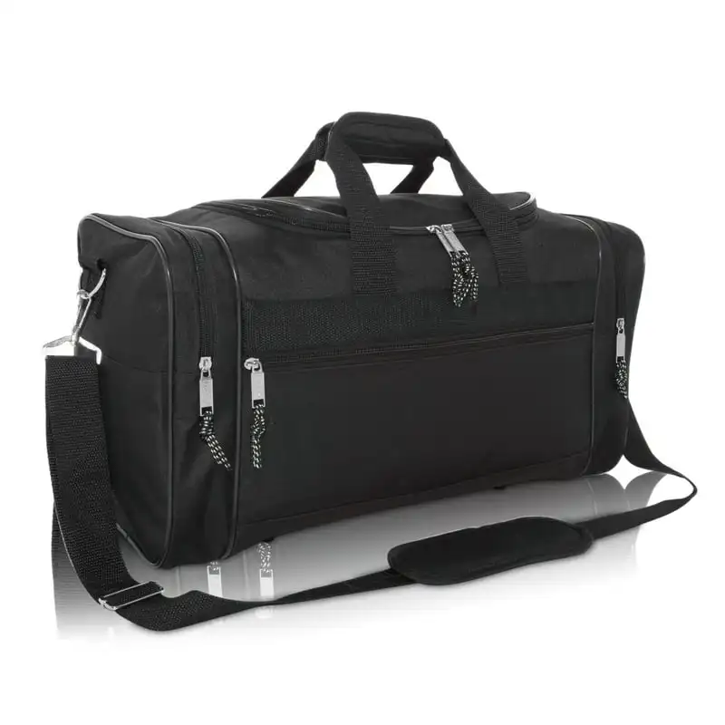 

Blank Duffel Bag Duffle Travel Size Sports Durable Gym Bag in Black
