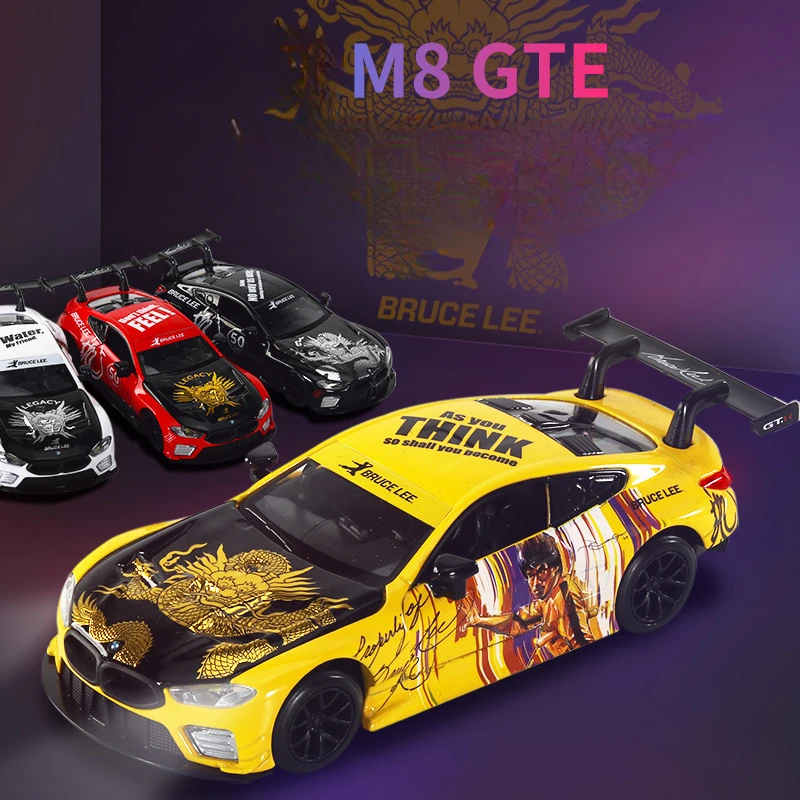 Моделирование масштаба 1:32 модель автомобиля BMW M8 GTE Nissan GT-R35 Aape&ampEVA из сплава