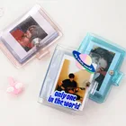 Прозрачный фотоальбом с блестками, 3-дюймовый альбом Idol Polaroid, держатель для фотокарт, сохранение 32 фотографий в книжке