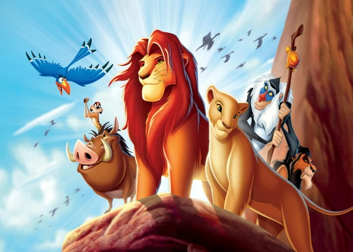 Фон с изображением короля льва для детского дня рождения
