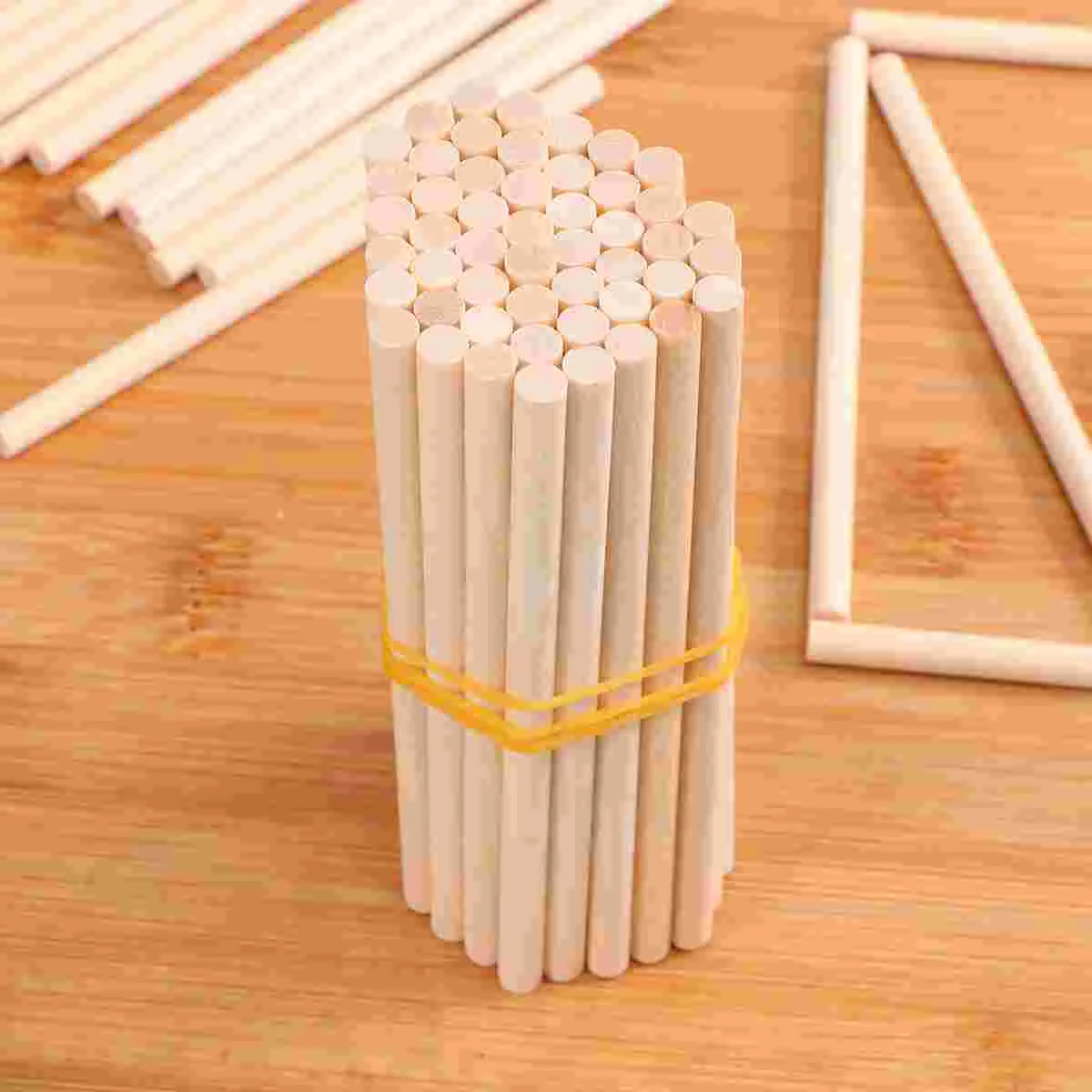 

100 Pcs 4 Inch Dowel Rods Wooden Craft Accessory 8 Inch Dowel Rods Wooden Rods Wood Round Dowel Round Wood Rods
