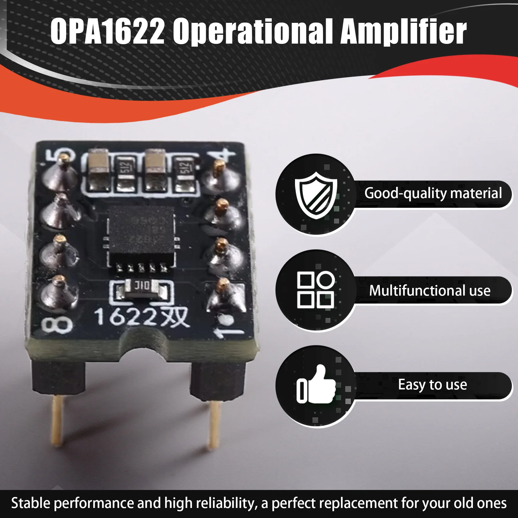 Фото Операционный усилитель Y14A OPA1622 Dual Op-Amplifier DIP8 для наушников №2