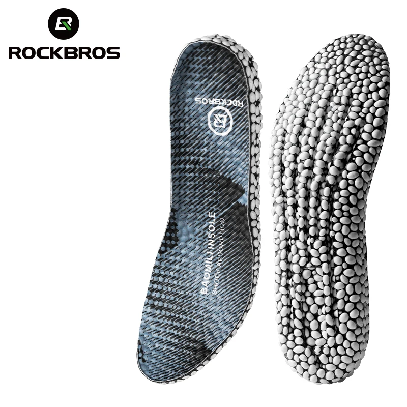 

ROCKBROS Hiking Running Unisex Insoles For Shoes PU Popped Rice Particle Foam Breathable Soft Protects Knees Templates For Feet