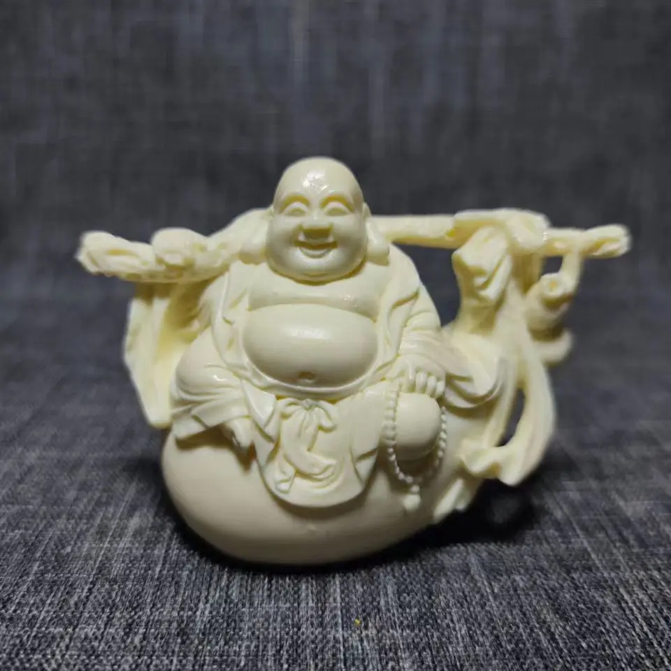 

antique Bodhi seeds Maitreya Buddha statue ornaments,Hand carved crafts,Decoration,collection,Free shipping