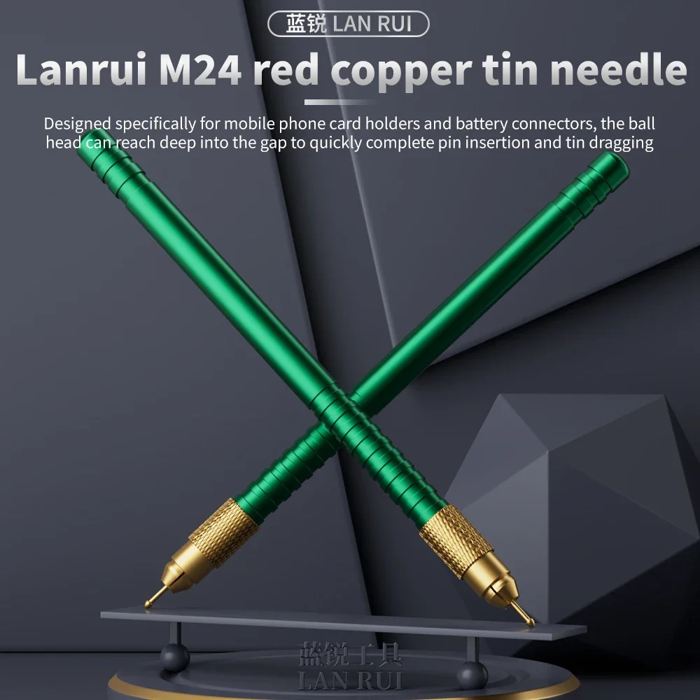 Набор паяльных игл LANRUI M24 из красной меди для реболлинга FPC, паяльные прутки для ремонта телефонов, печатных плат, материнских плат, микросхем, BGA (art.: 3920db363dee9) - 3920db363dee9