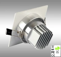 led square down light 5w non dimmable spot light recessed lights ac85 265v ceiling light aluminium 92mm