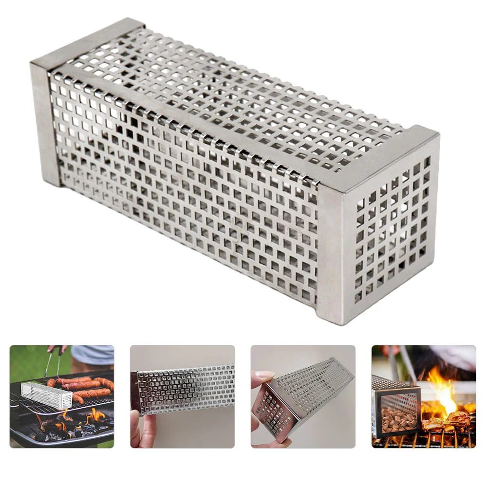 

Tube Pellet Smoker Barbecue Bbq Box Generator Wood Grills Grill Stainlesssquare Coldmesh Tools Portable Side Steel Fire Porkmaze