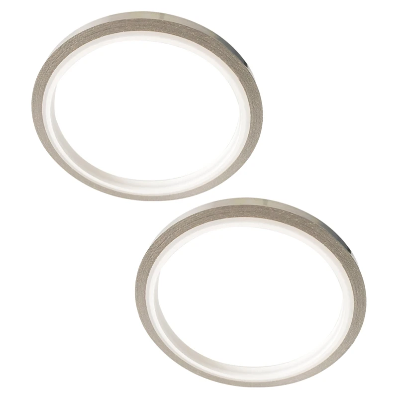 2X Tennis Racquet Lead Tape Weight Silver Self-Adhesion 4 Meter/Roll Add Weight & Power To Racquet 6.35Mm