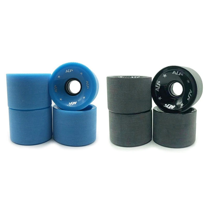 

8PCS 80A Frosted Big Wheel Slide Pulley Multi Color Pouring Wheel Long Board Wheels Skateboard Wheels PU,Black & Blue