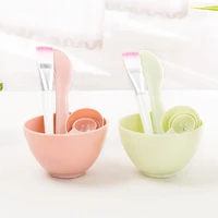 diy pink blue hydro jelly cosmetic facial mixing bowl set with spoon and spatula plastic mixing bowls