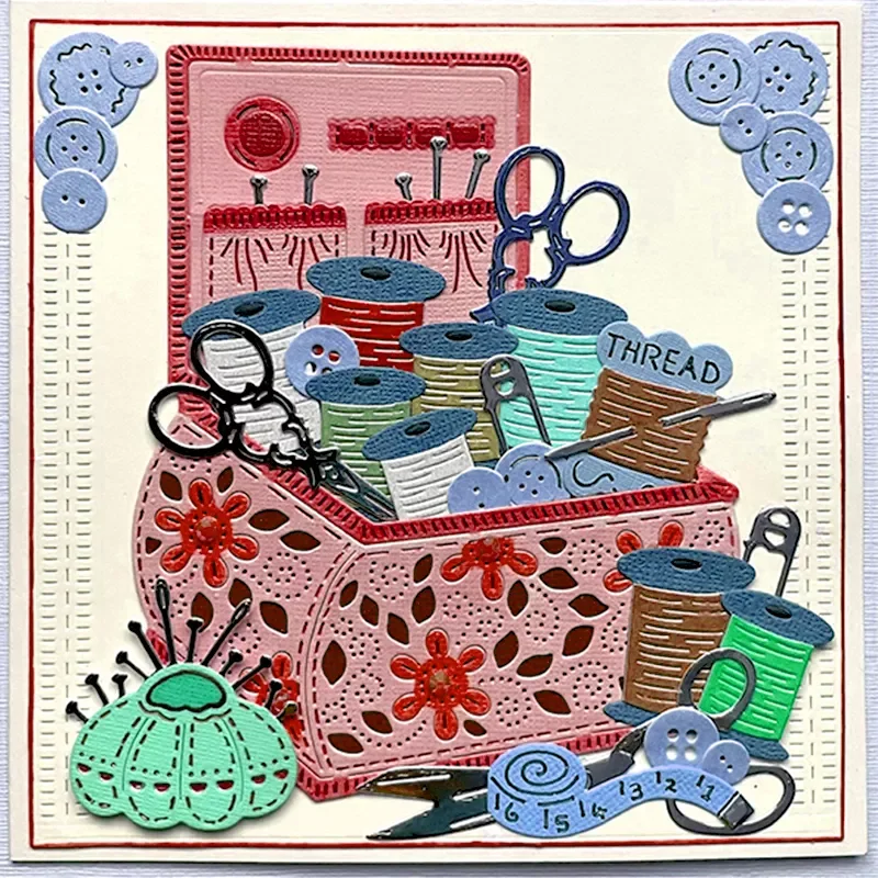 

sewing sewing box Metal Cutting Dies Stencils for DIY Scrapbooking/album Decorative Embossing DIY Paper Cards