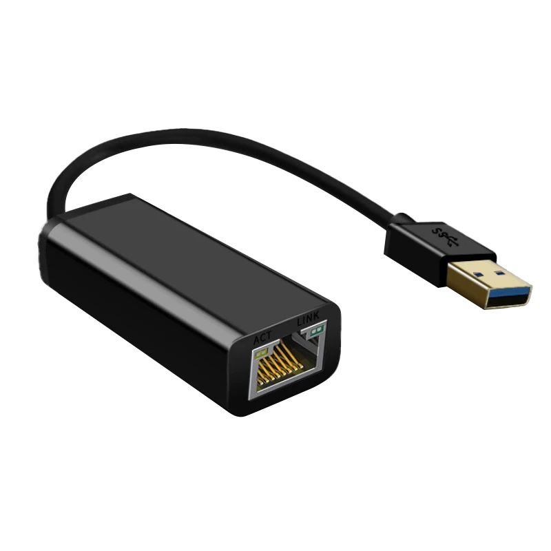 

USB 3.0 Gigabit Ethernet Lan Card RJ45 Adapter 10/100/1000 Mbps Ethernet Converter Realtek RTL8153 for Laptop PC Win8 10