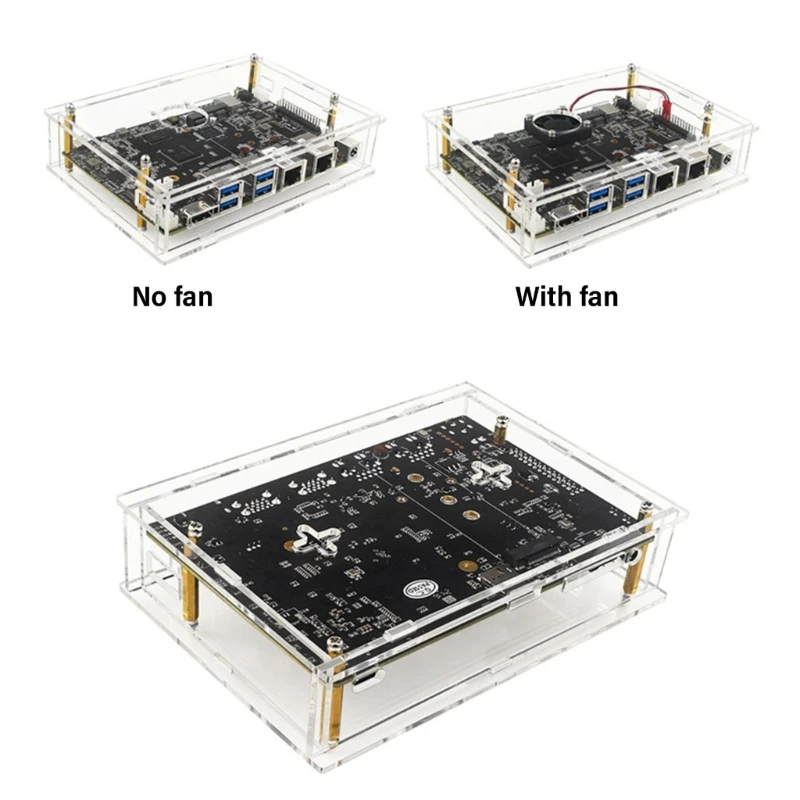 Точный акриловый корпус с активным вентилятором охлаждения для Banana BPI F3