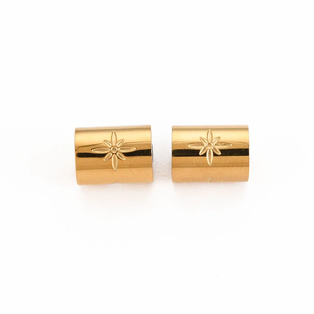 

1PC Spacer Beads Stainless Steel Beads Metal Beads for For Jewelry Making Necklaces Bracelets Golden/Stainless Steel Color