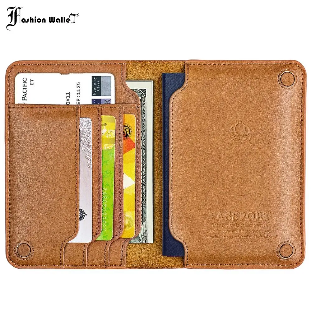 Passport Holder Passport Cover Genuine Leather Russia Case for Car Driving Documents Travel Wallet Organizer Case Tickets Clip