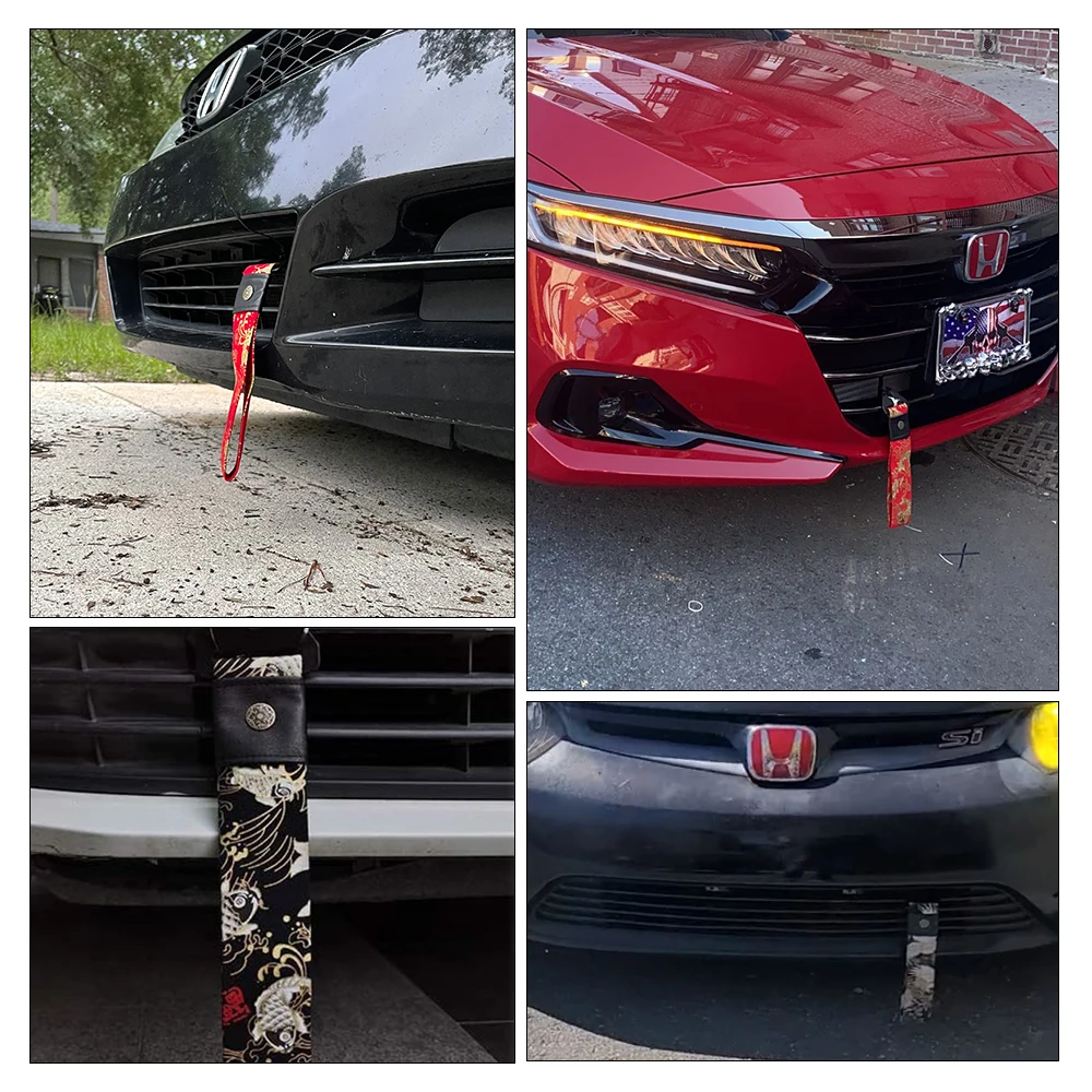 Буксировочный ремень модификация автомобиля спортивный Koi красный для древнего