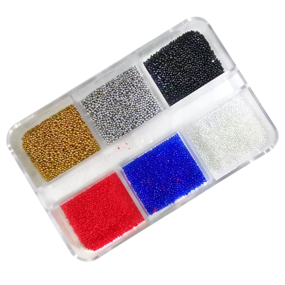 

Nail Art 3g Mini Crystal glass Pixie Nails Bead Grey Rose Gold Small Micro Caviar Nails Beads 3D Decorations