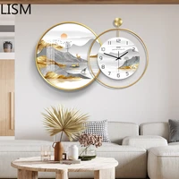 large wall clock living room modern design art elegant luxury painting clocks wall clock home decoration reloj pared decorativo