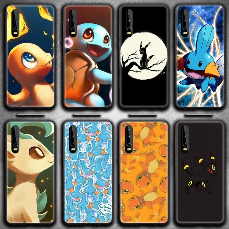

Charmander Mudkip Leafeon Umbreon Pokemon Phone Case for Huawei P20 P30 P40 lite E Pro Mate 40 30 20 Pro P Smart 2020