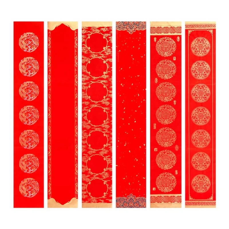 

5Pcs/Pack Spring Festival Couplets Papers 6 Designs Quality Thick Rice Papers