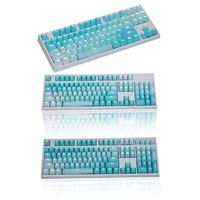 1 set replaceable pbt keycaps 87 104 108 transparent lettering keys double shot injection backli key cap for mechanical keyboard