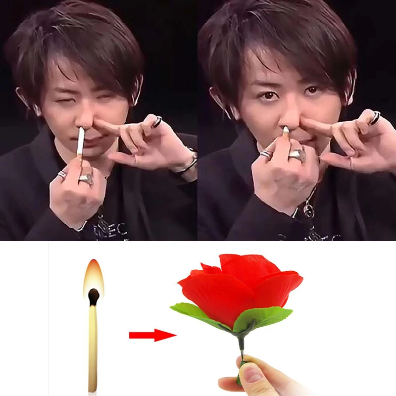 Набор волшебных трюков из 2 предметов игрушки наборы Trucos De Magic две сигареты в носу