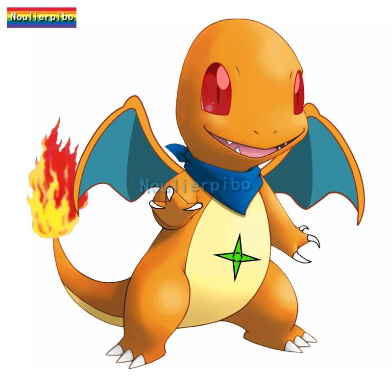 Креативные аниме наклейки на автомобиль с покемоном Пикачу маленький Огненный