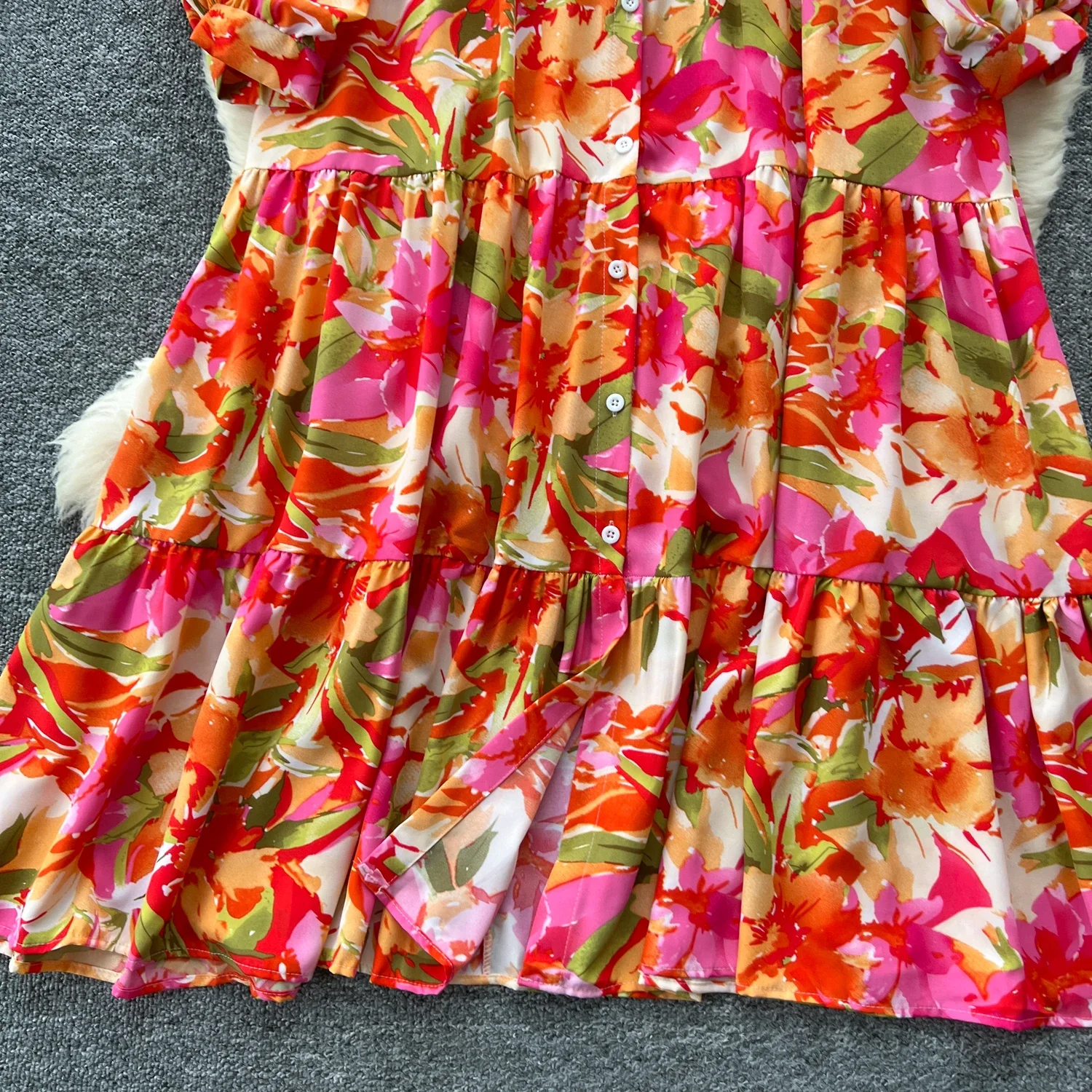 Женское винтажное облегающее платье Элегантное однобортное с отложным