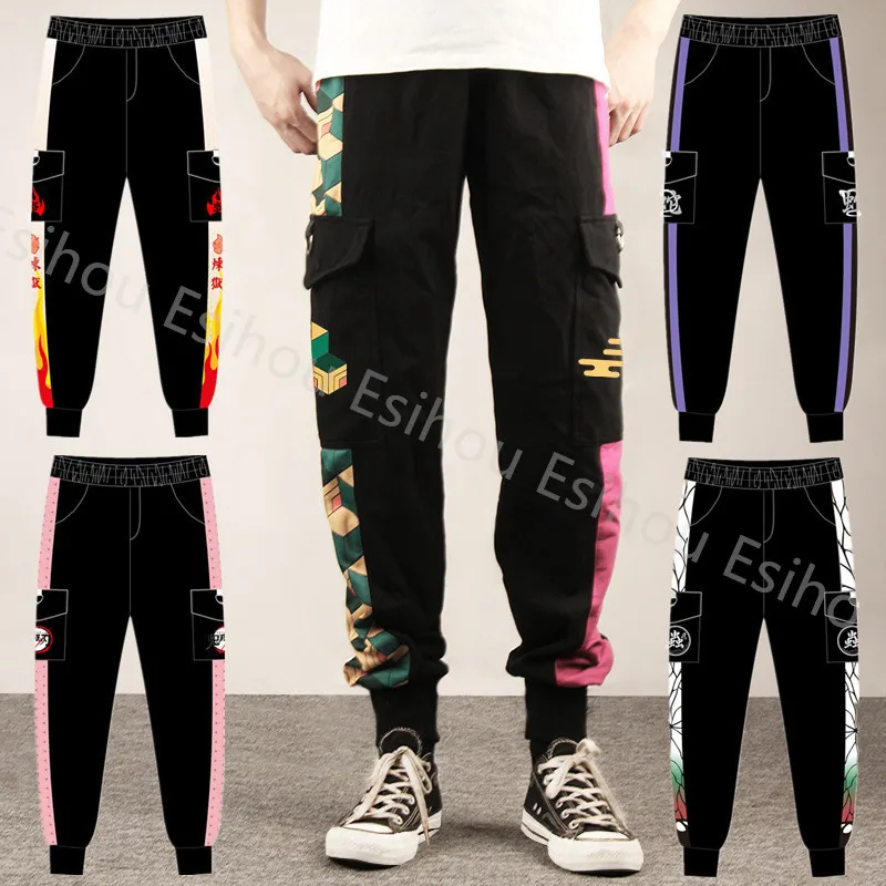 

Hot New Demon Slayer Pants Japan Anime Cotton Cartoon Leisure Sweatpants Fashion Young Unisex Cosplay Casual