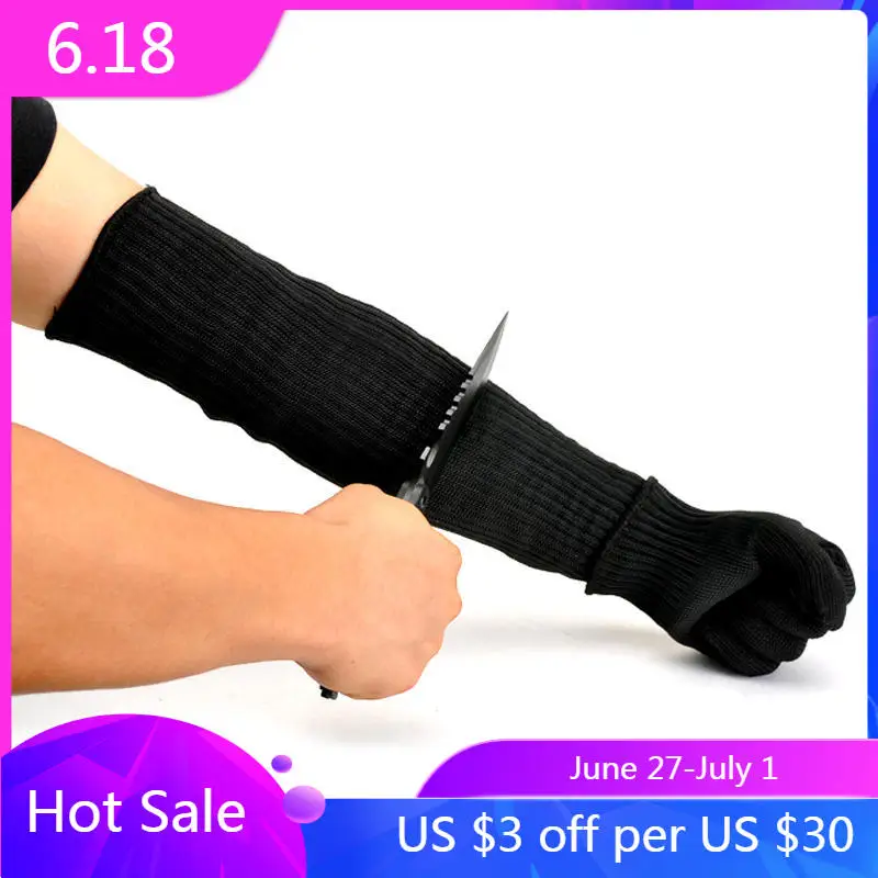 

1 пара, защита от порезов, рукав, уличная Рабочая безопасность, защита от вырезания рук, защитные перчатки, защита рук