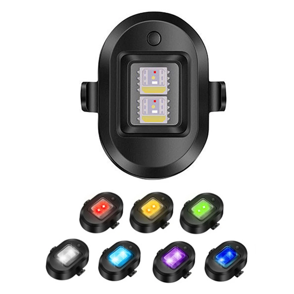 

Drone Signal Accessories Night Lamp 7 Colors Anti Collision Drone Strobe LED Warning Light Navigation Rechargable For DJI Mini 2
